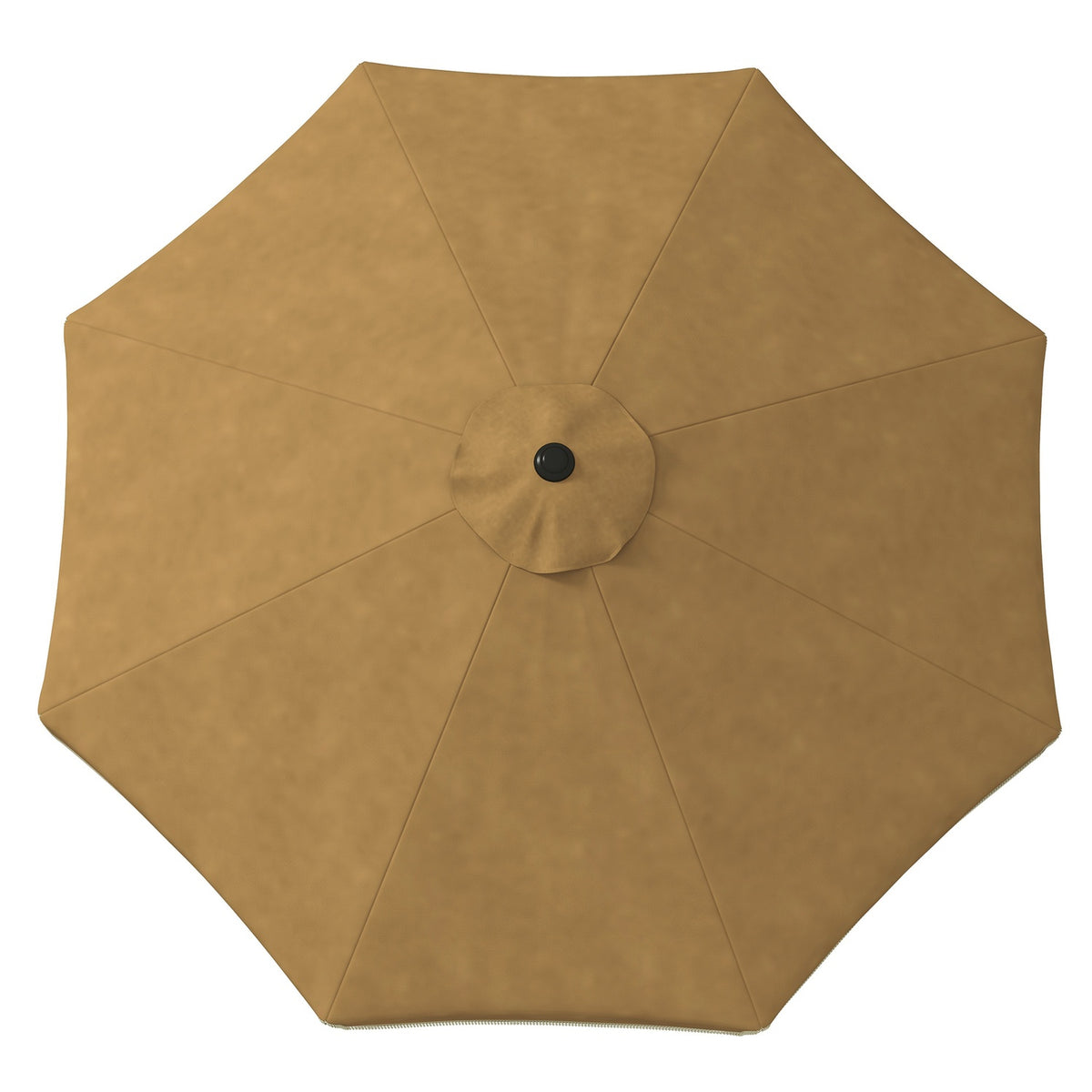 Parasol Diameter 265 Cm Patio Umbrella With Fringes Tilting Beach Umbrella With 8 Ribs For Garden Balcony Khaki