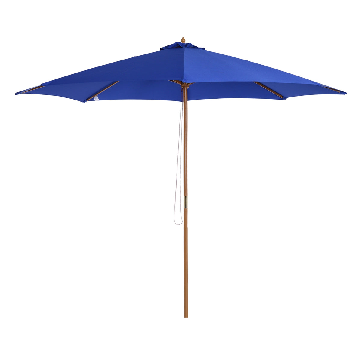 Parasol For Balcony 300 Cm Cantilever Parasol Made Of Wood Garden Umbrella Balcony Umbrella Bamboo Blue