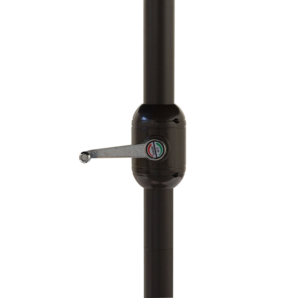Parasol Garden Umbrella Market Umbrella Double Parasol Patio Umbrella with Hand Crank Black Oval 460 x 270 x 240 cm