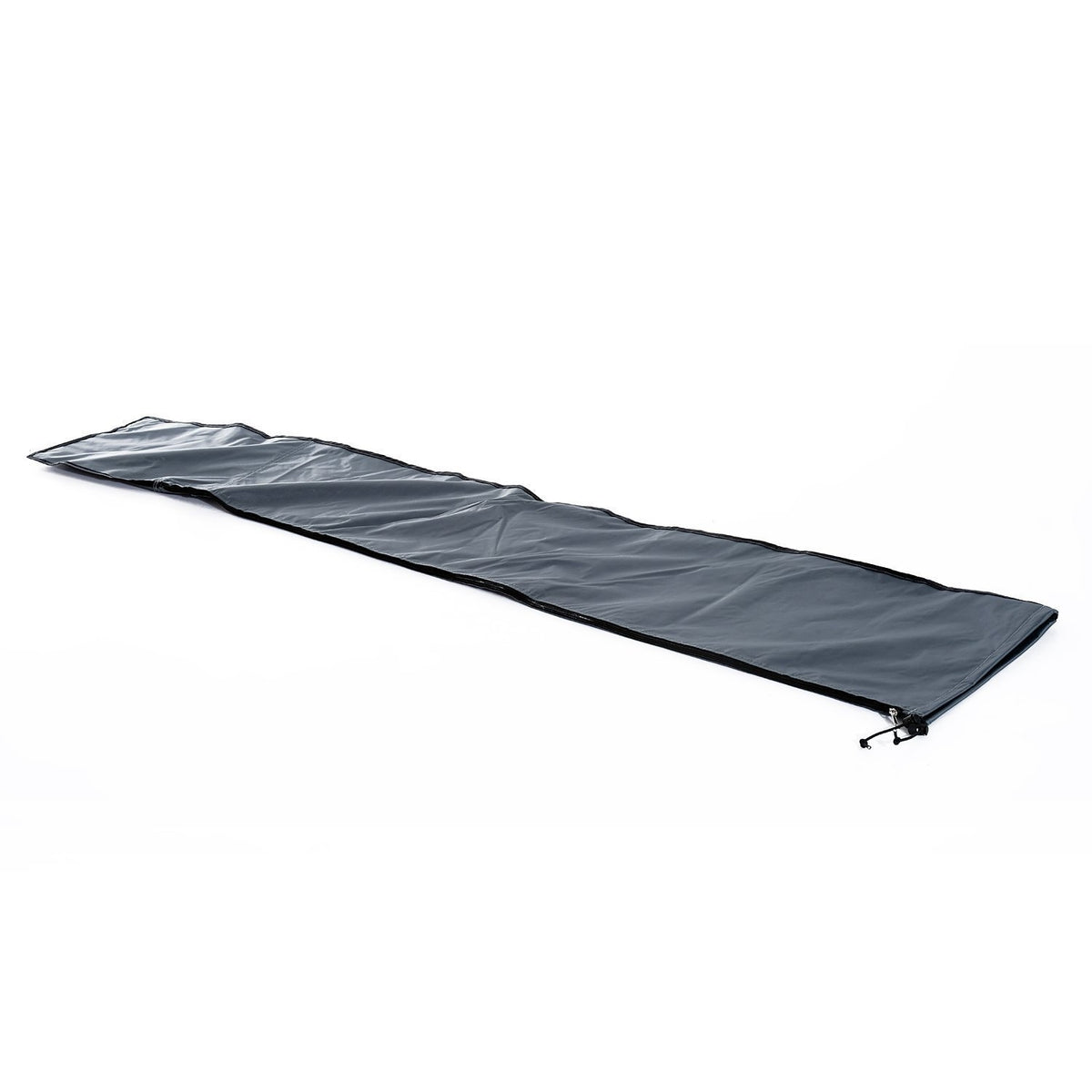 Parasol Protective Cover Weatherproof Cover With Fixing Straps & Zipper, Oxford Polyester, Gray, 178X25/35Cm