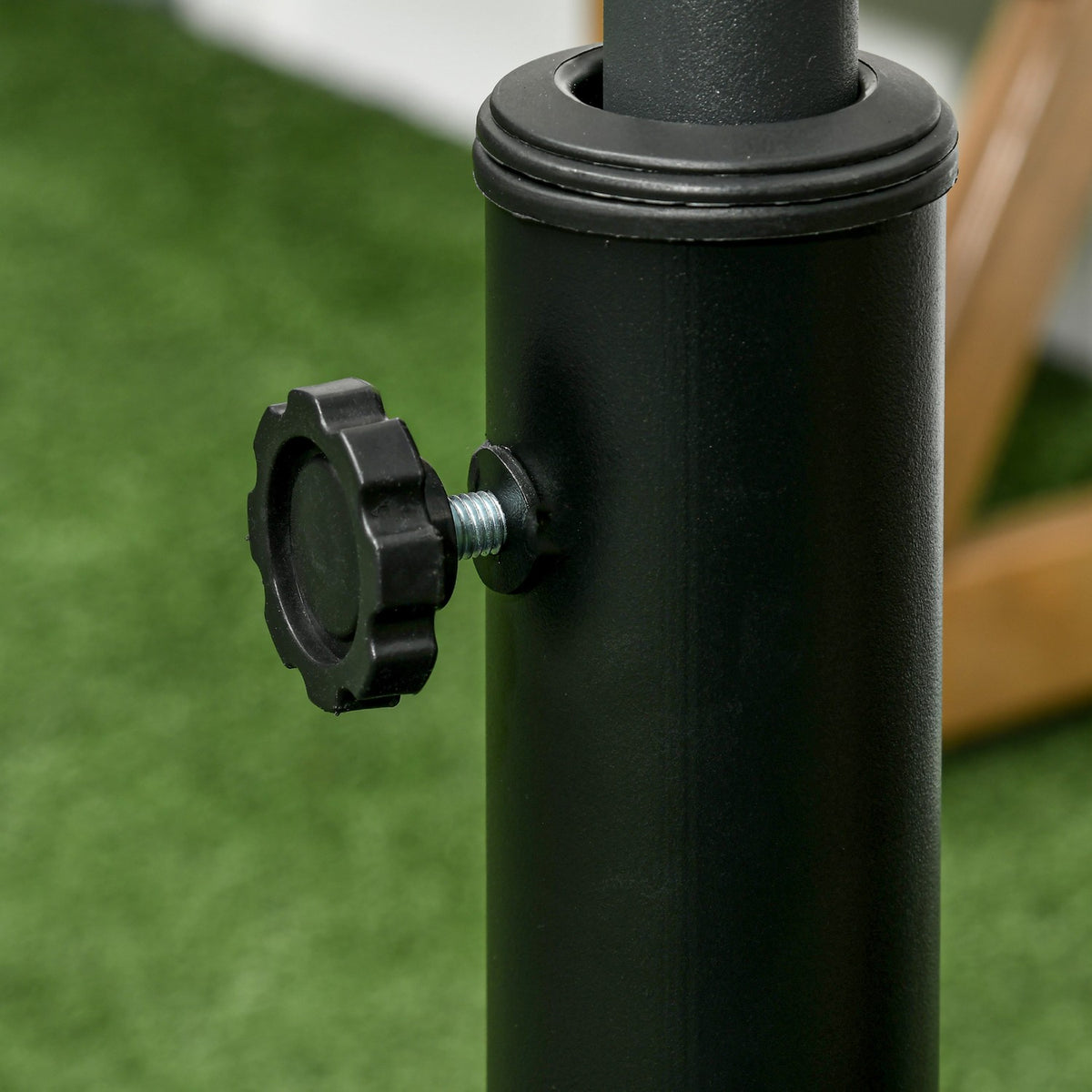 Parasol Stand 18Kg For Ø38/48Mm Umbrella Pole Round Garden Umbrella Stand Resin Bronze
