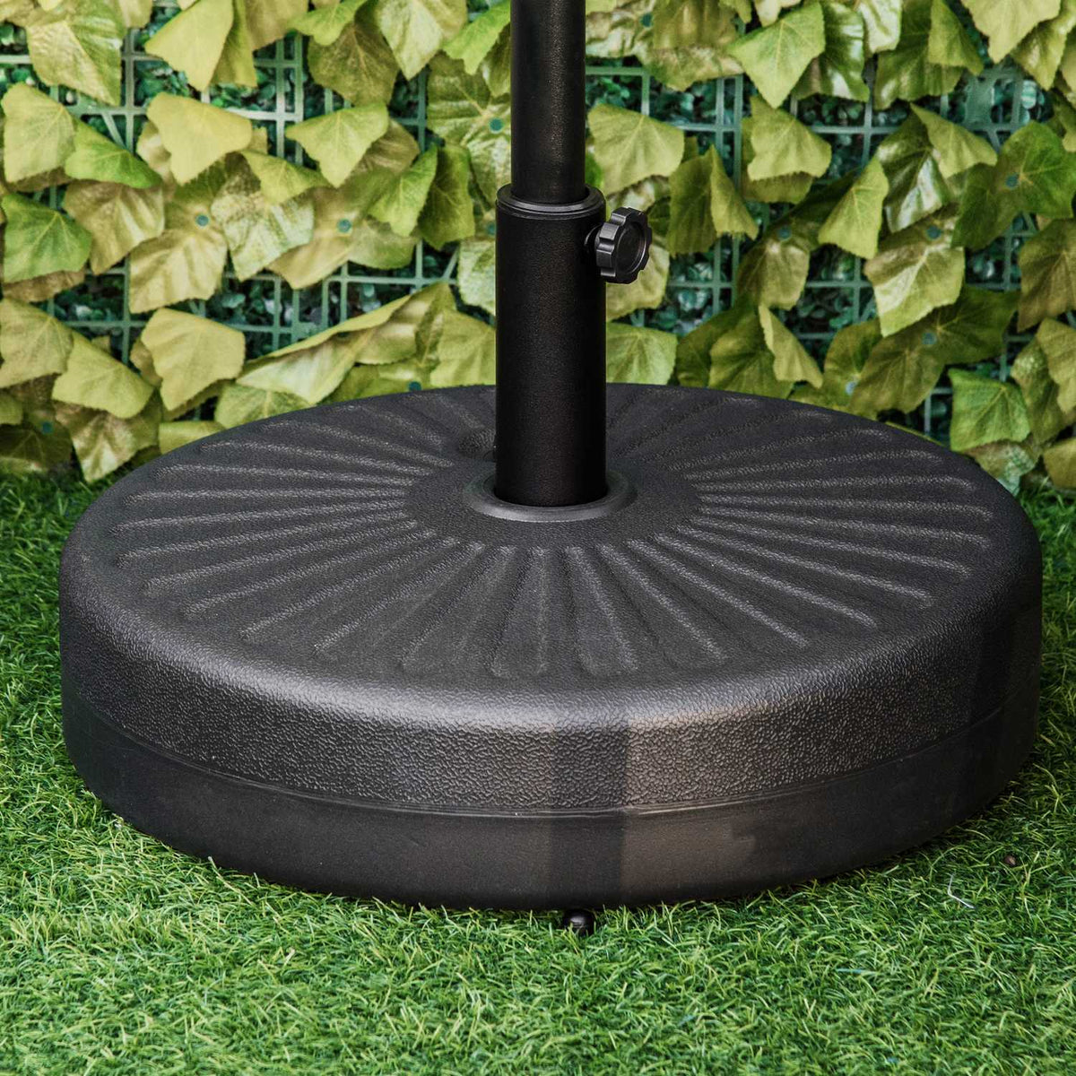 Parasol Stand 21-26Kg For Ø38Mm Cement Black Ø51X30Hcm