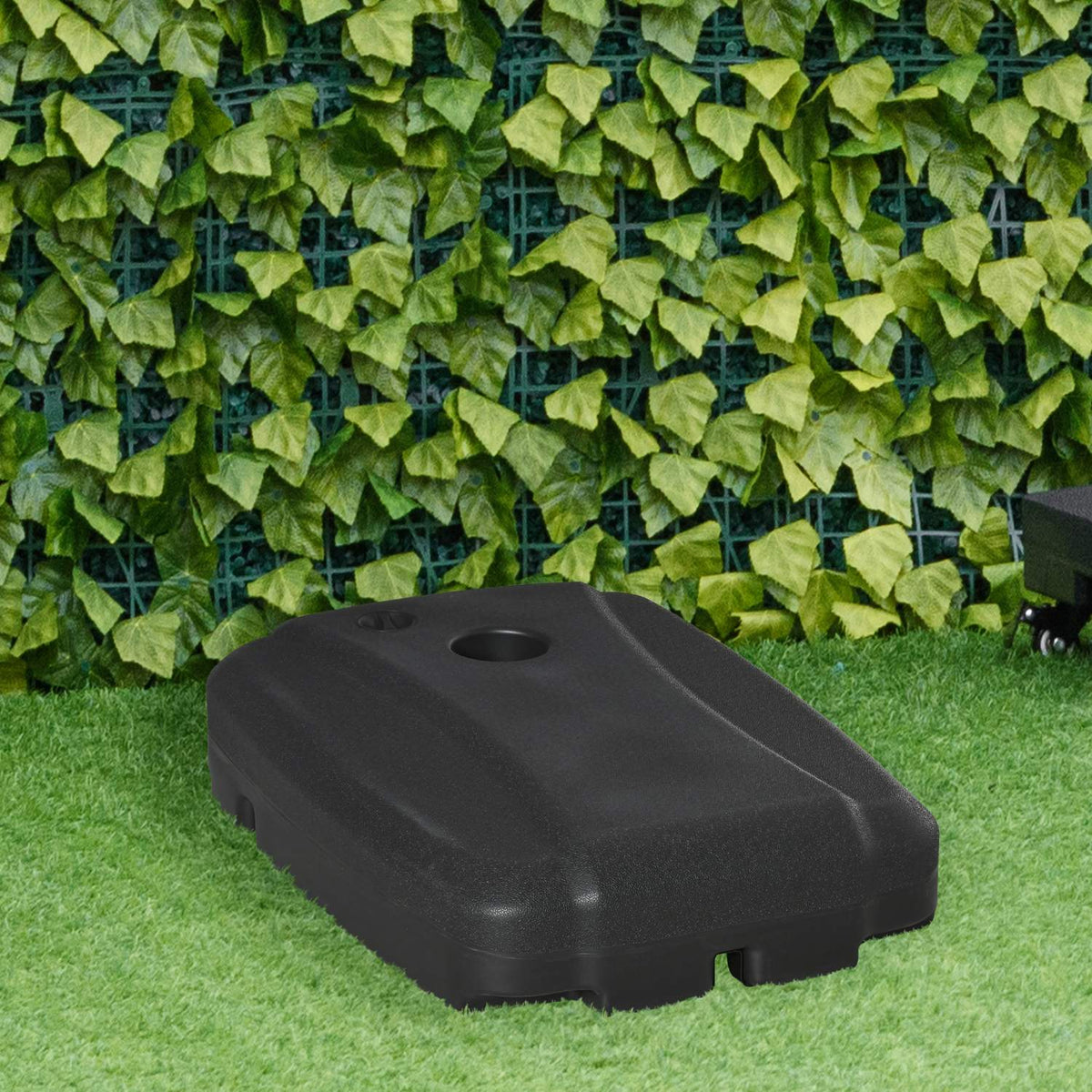 Parasol Stand Can Be Filled Up To 100Kg, For Cantilever Parasol With Cross Base, 80X60X20Cm, For Garden