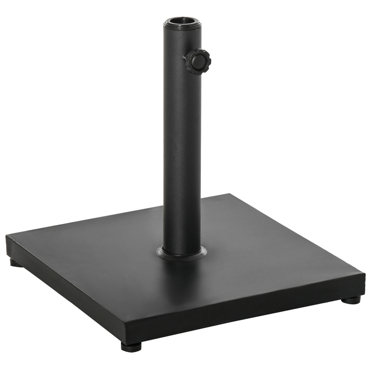 Parasol Stand Umbrella Stand Umbrella Holder Umbrella Base 13 Kg Stand Umbrella Ø35/38/48 Mm Metal + Cement Black 40 X 40 X 43 Cm