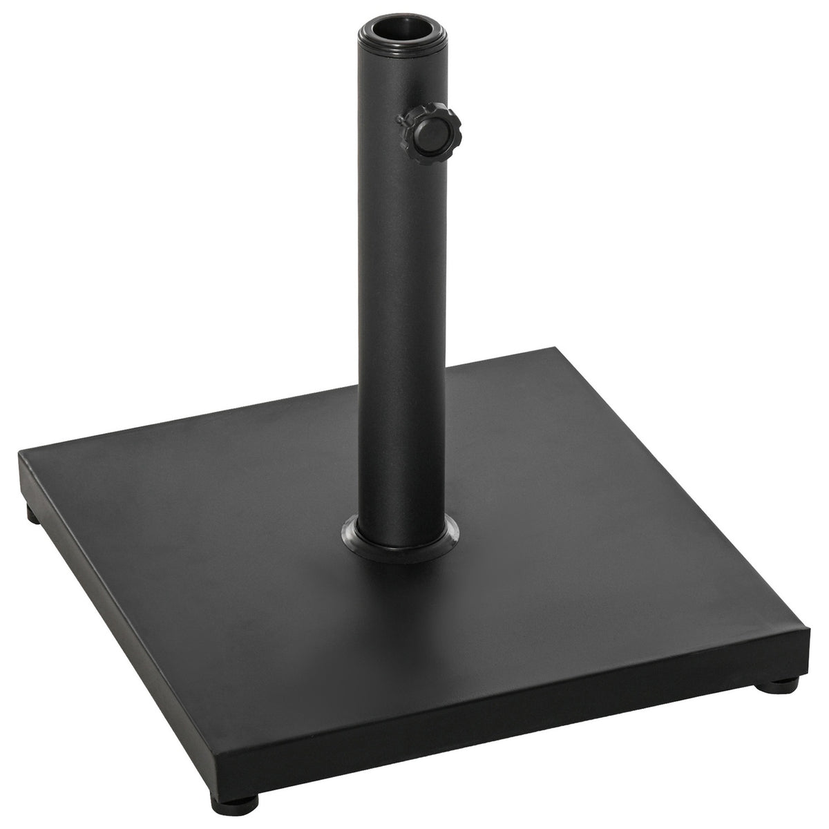 Parasol Stand Umbrella Stand Umbrella Holder Umbrella Base 13 Kg Stand Umbrella Ø35/38/48 Mm Metal + Cement Black 40 X 40 X 43 Cm
