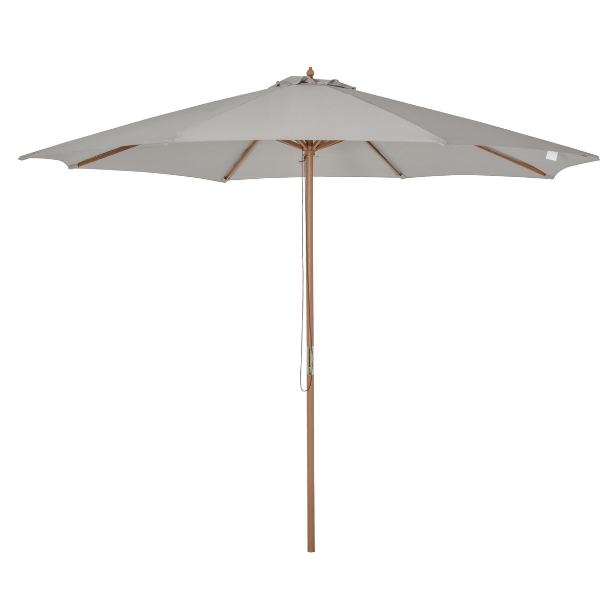 Parasol Wood 300 Cm Wooden Umbrella Garden Umbrella Balcony Umbrella Bamboo Gray