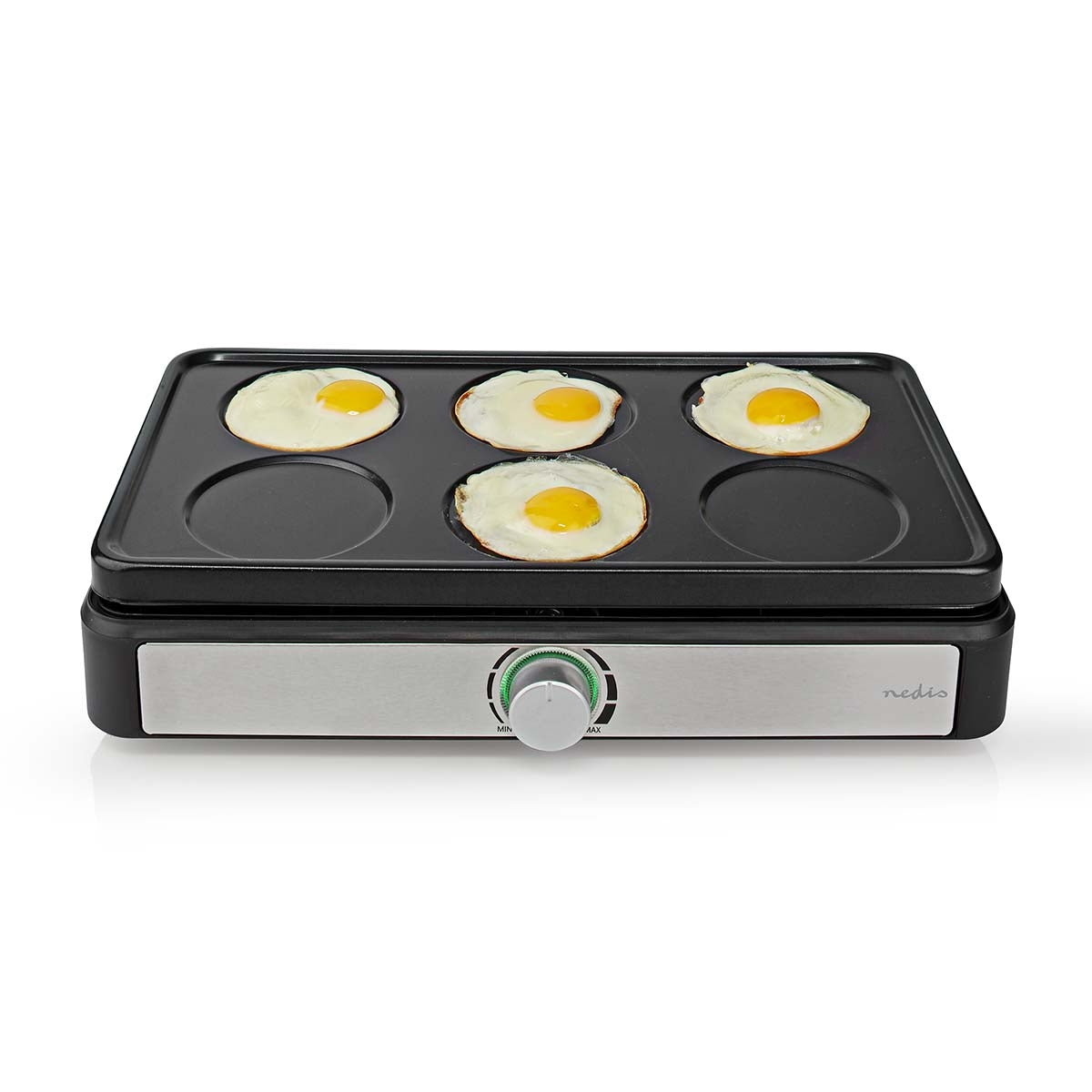 Party Wok Set | Grill | 6 Persons | Spatula | Temperature setting | Non-stick coating | Rectangle