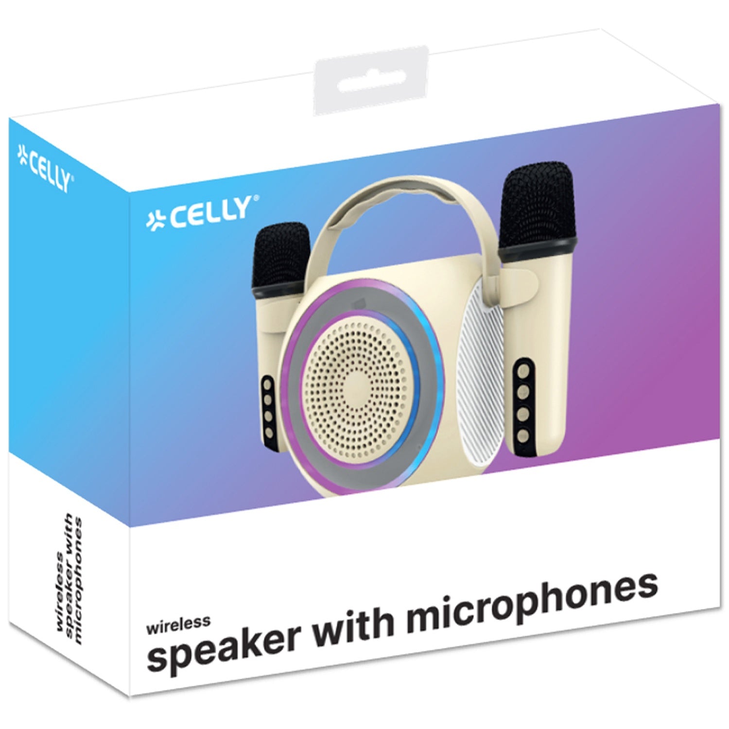 Partymic2 Wireless speaker RGB + 2 wireless. microphones