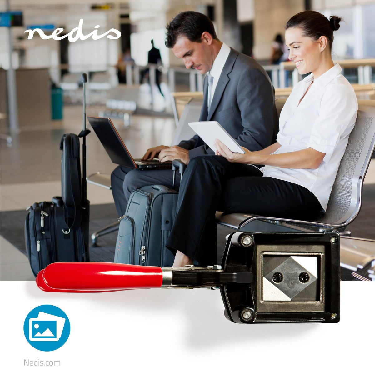 Passport photo cutter | 35 x 45 mm | Metal | Red / Black