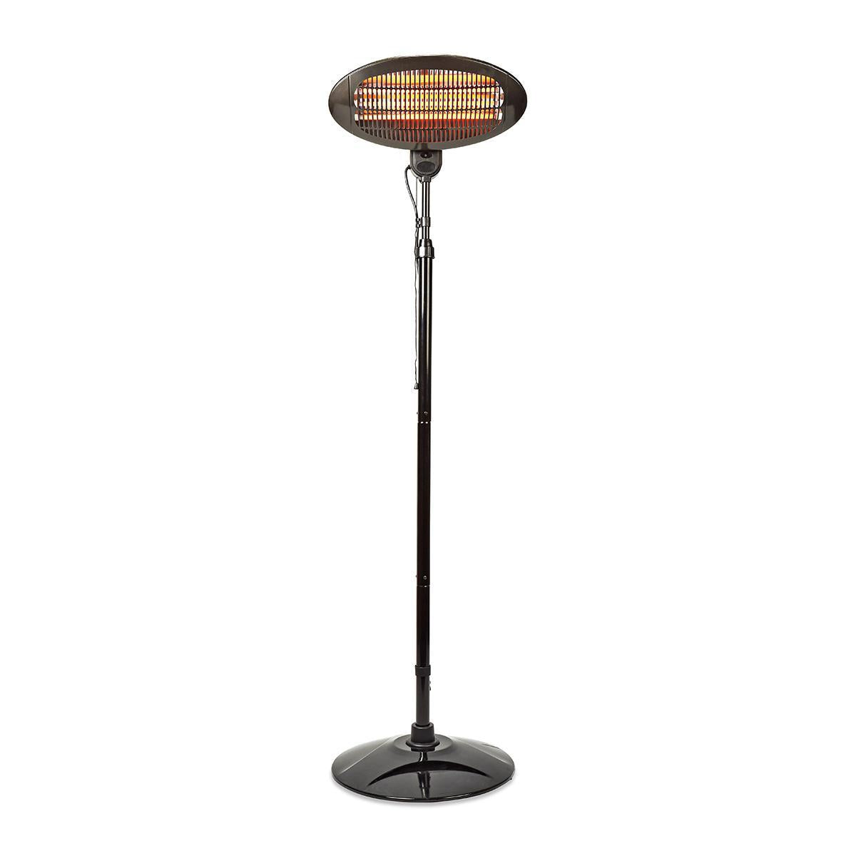 Patio Heater | 2000 W | 3 Heat settings | Protection against falling | IP34 | Black