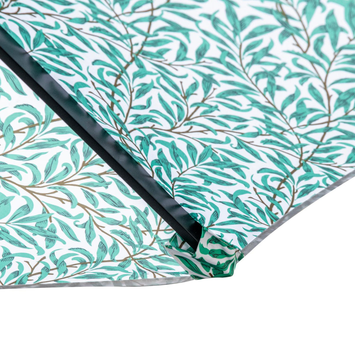 Patio Umbrella Ø292Cm 8 Struts Beach Umbrella, Balcony Umbrella For Garden, Metal Pole, Green