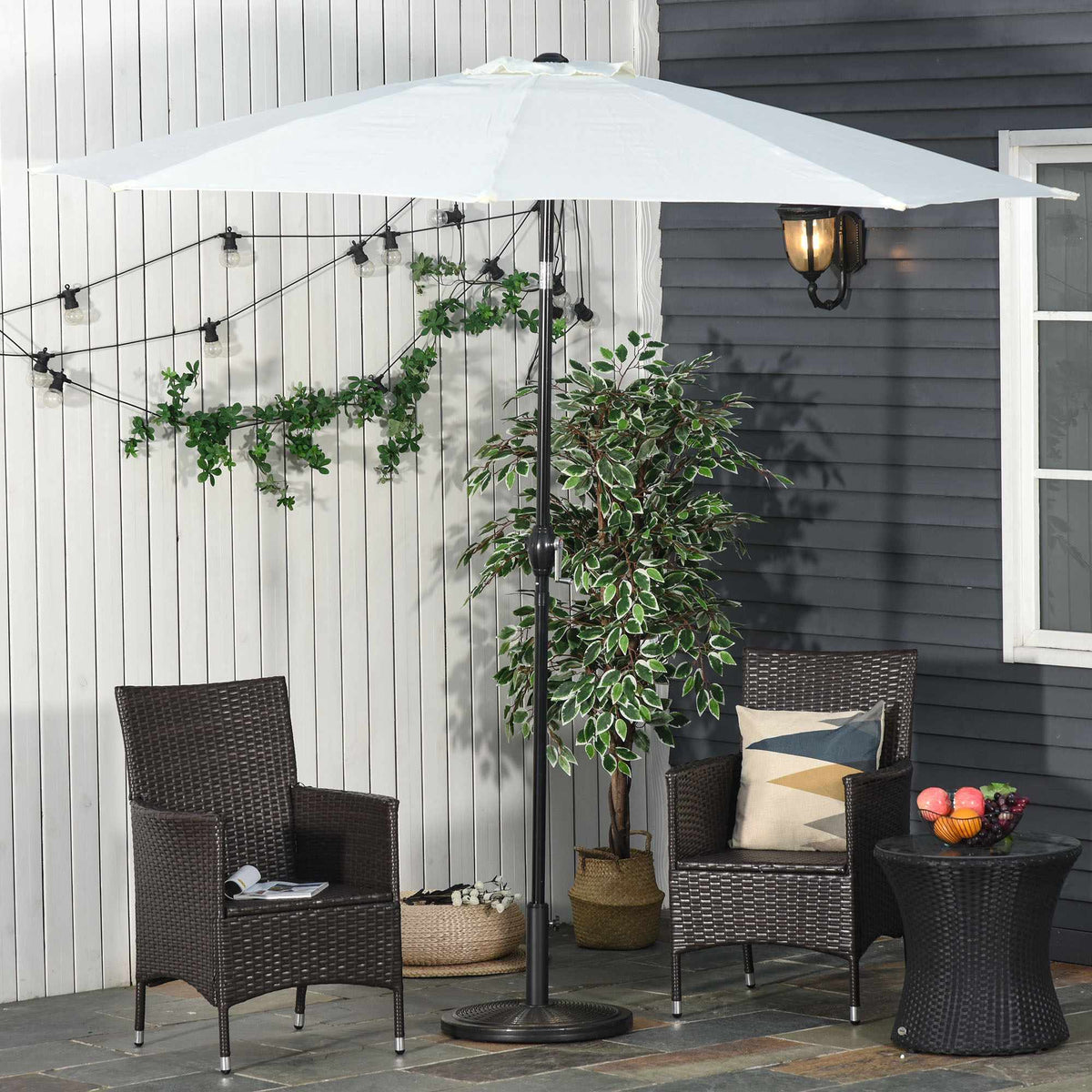 Patio Umbrella Stand, Bronze, Fits 35-48mm Poles