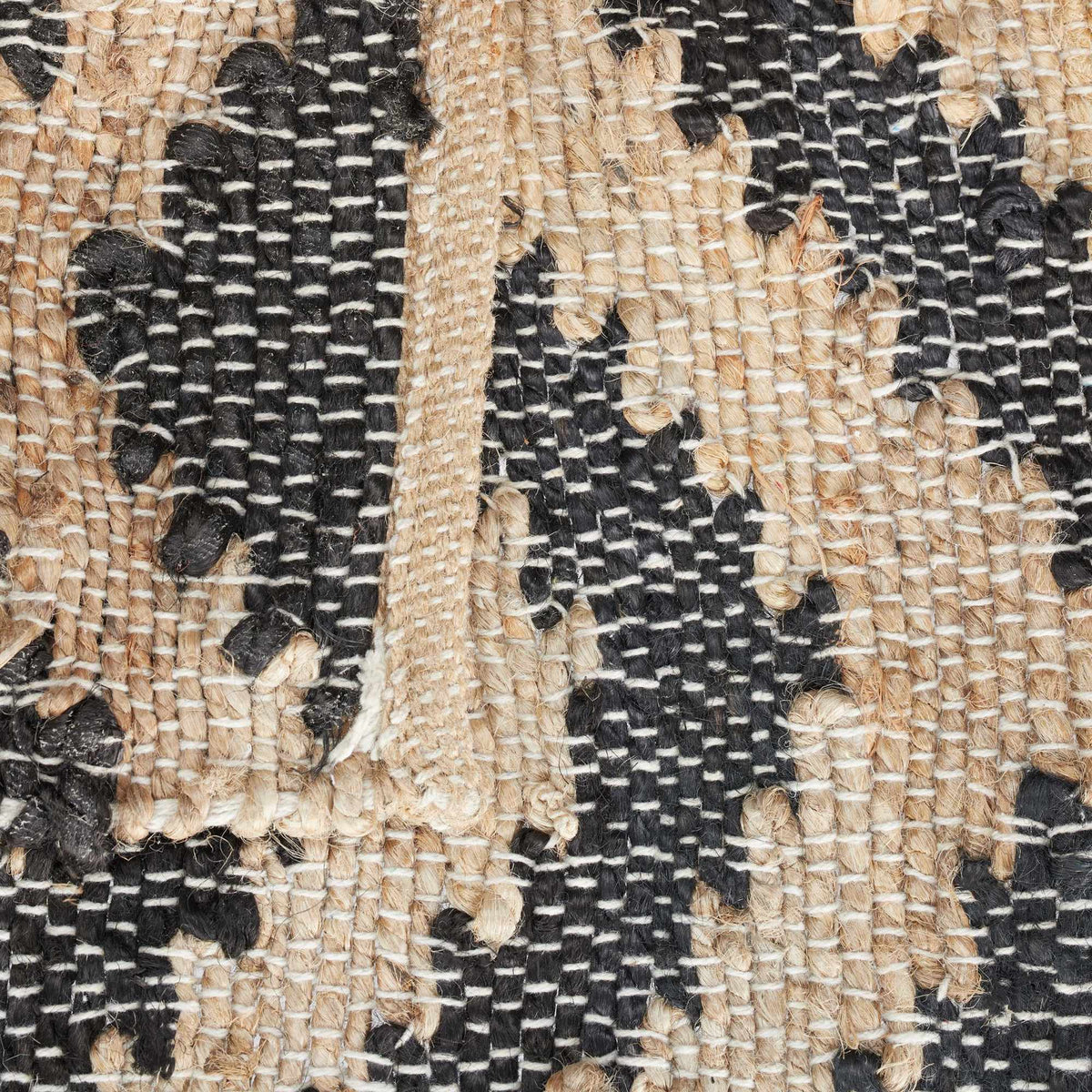 Patterned jute rug 50 x 80 cm