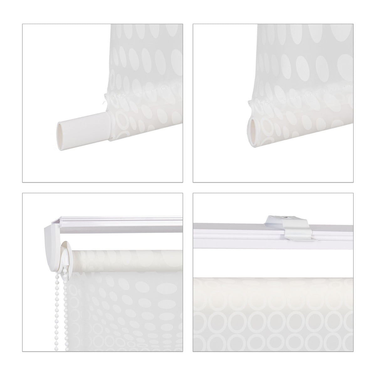 Patterned shower curtain