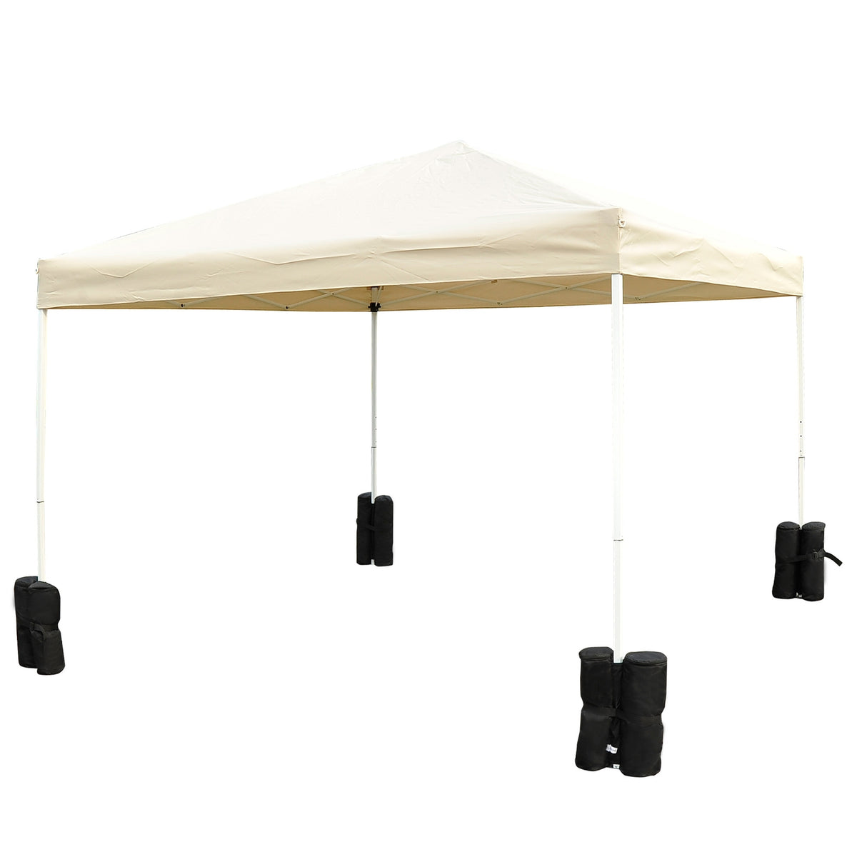 Pavilion Stand Set Of 4 For Folding Gazebo, Party Tent, Marquee, Robust, Black, New