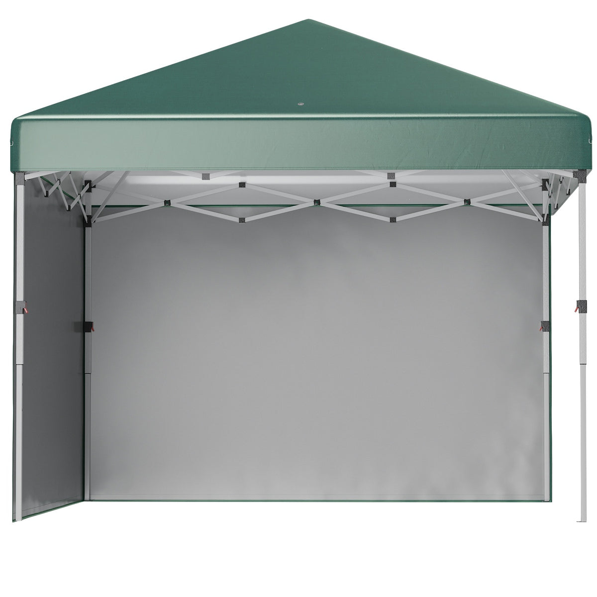 Pavilion approx. 3x3m, water-repellent, stable, winter-proof pop-up folding pavilion with 2 side walls, UV protection 30+, foldable party tent, garden tent with bag, garden pavilion for camping, garden, green