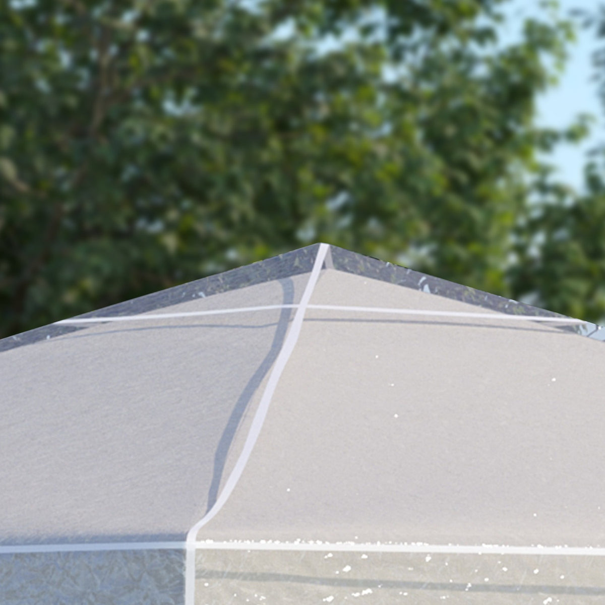 Pavilion cover 3x3m, waterproof, stable, winterproof protective cover, pavilion roof replacement cover for garden pavilion, replacement roof rain cover tarpaulin for garden tent, transparent