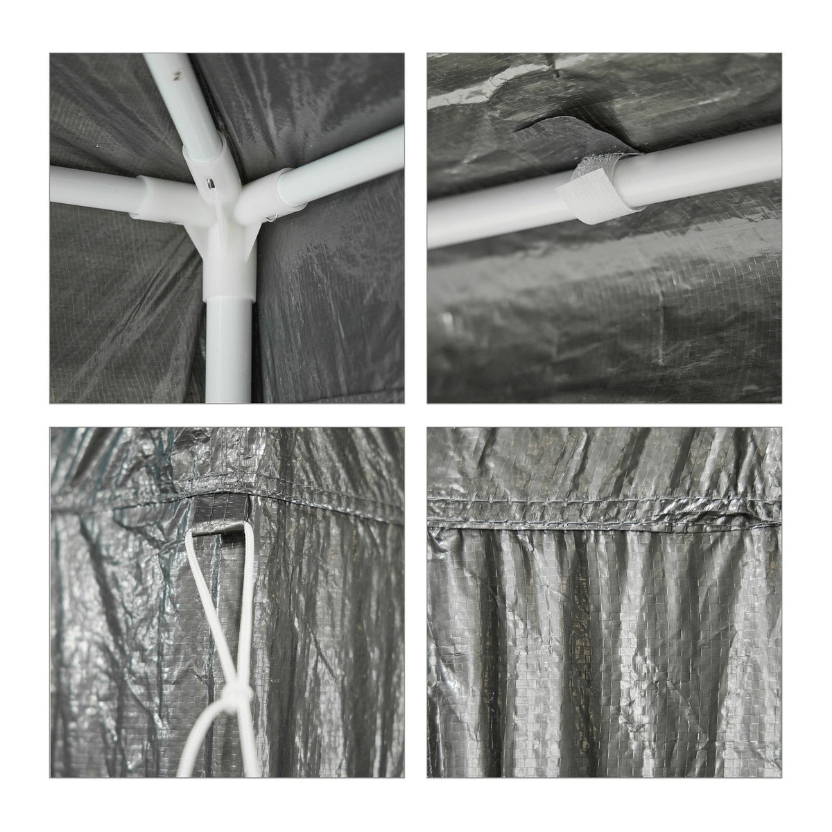 Pavilion in anthracite 3x3 m