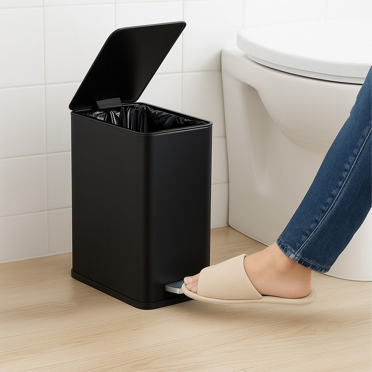 Pedal Bin 10L – Soft-Close, Hands-Free Disposal