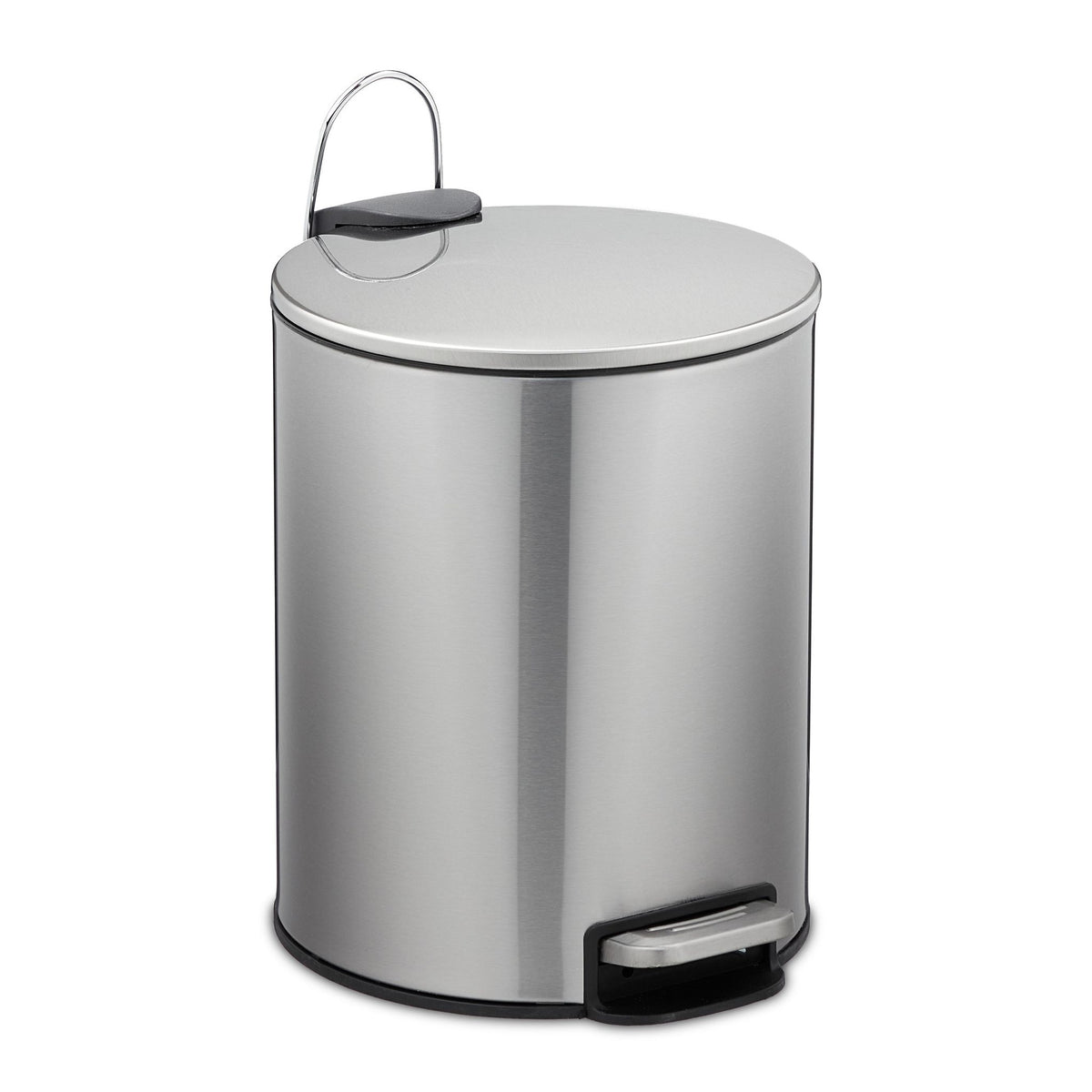 Pedal bucket stainless steel 5 liters