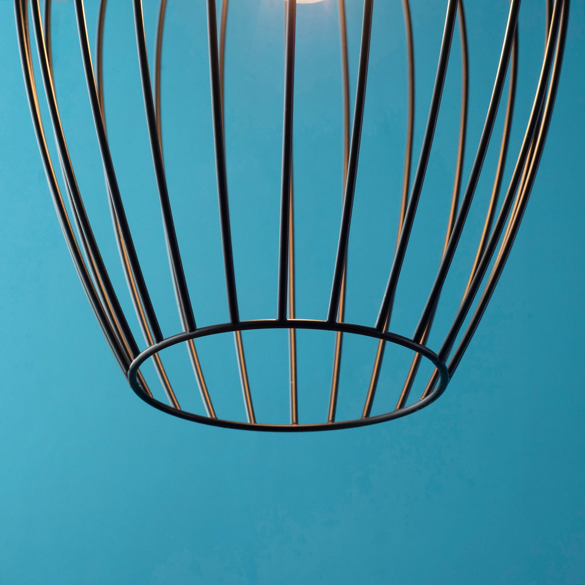 Pendant Light, Modern Hanging Light For Office, Living Room, Dining Room, Metal, Black, Ø26 X 130 Cm