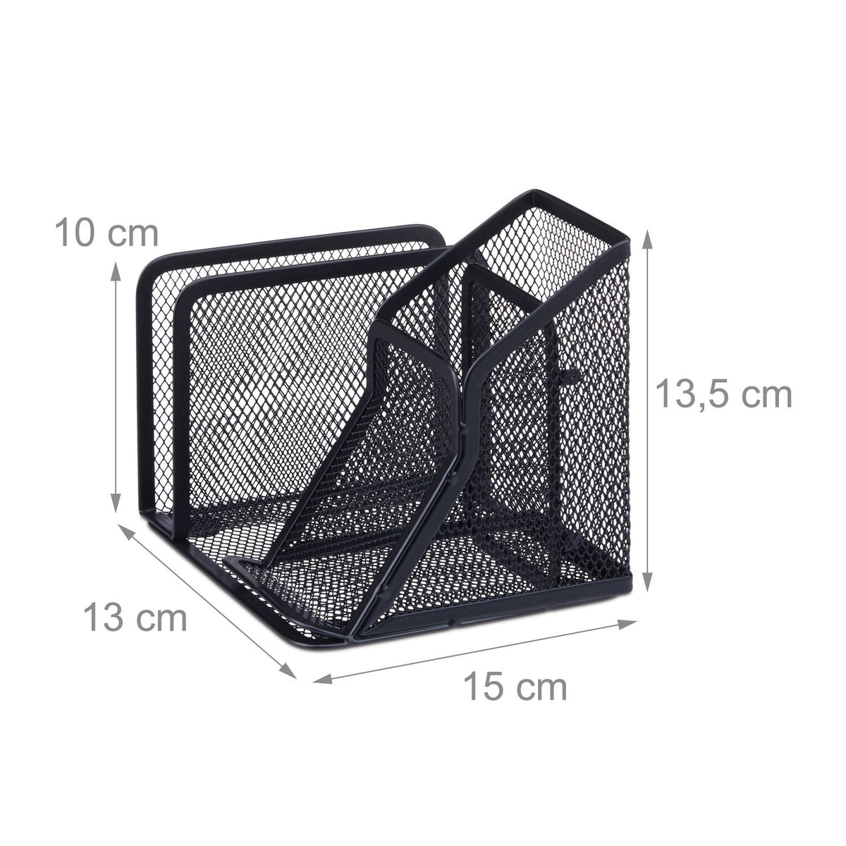 Pen holder in mesh with letter holder