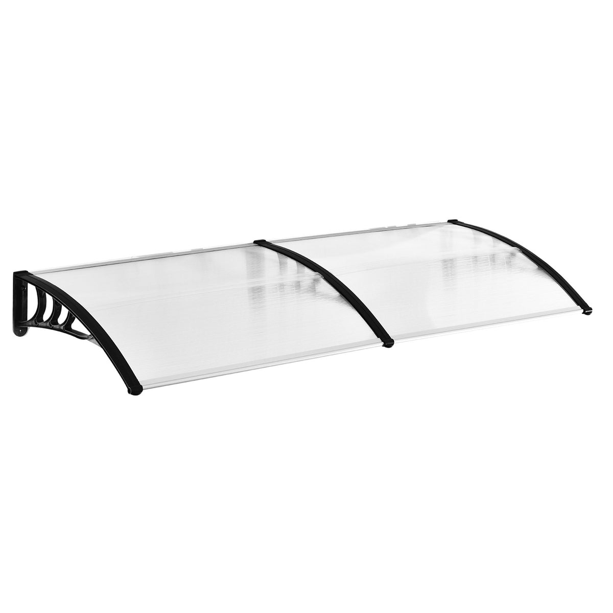 Pent Canopy Canopy For Front Door 75X195X23 Cm Canopy 5Mm Polycarbonate Sun Protection Rain Protection For Outside Aluminum Transparent
