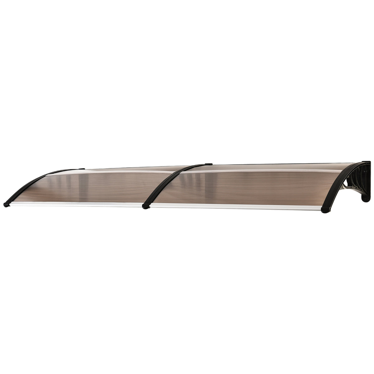 Pent Canopy Canopy For Front Door, Polycarbonate Canopy, Sun Protection, Rain Protection, Brown, 75X195X23Cm