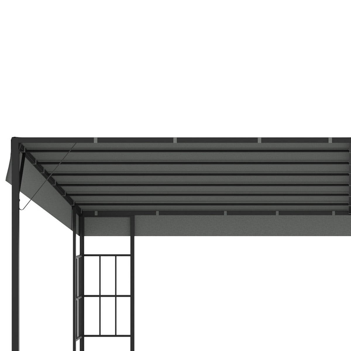 Pergola 4 X 3 M Garden Gazebo Gazebo Canopy Tent Metal Polyester Grey