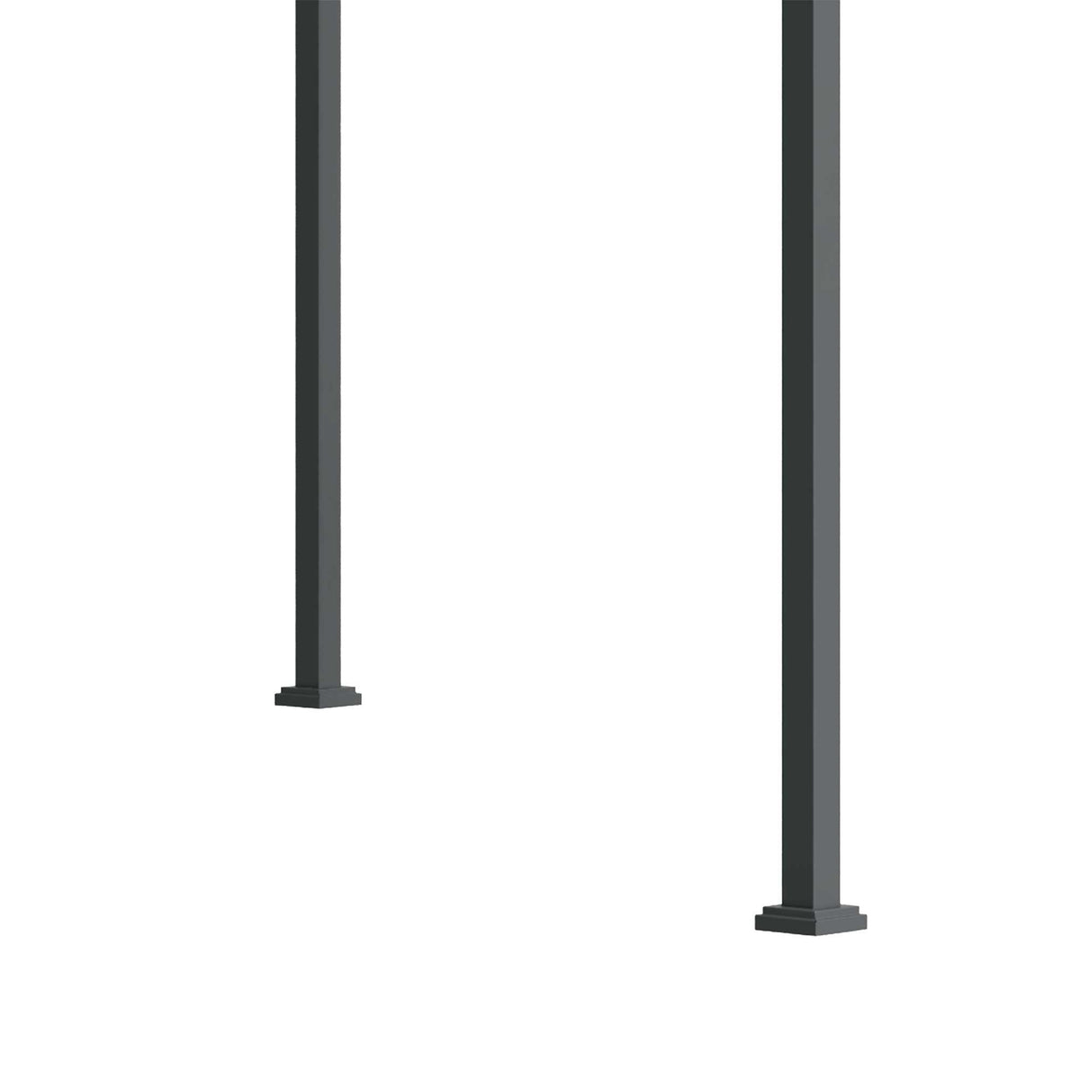 Pergola Gazebo Patio Canopy With Sliding Roof, Polyester, Black+Grey, 298X213X221Cm