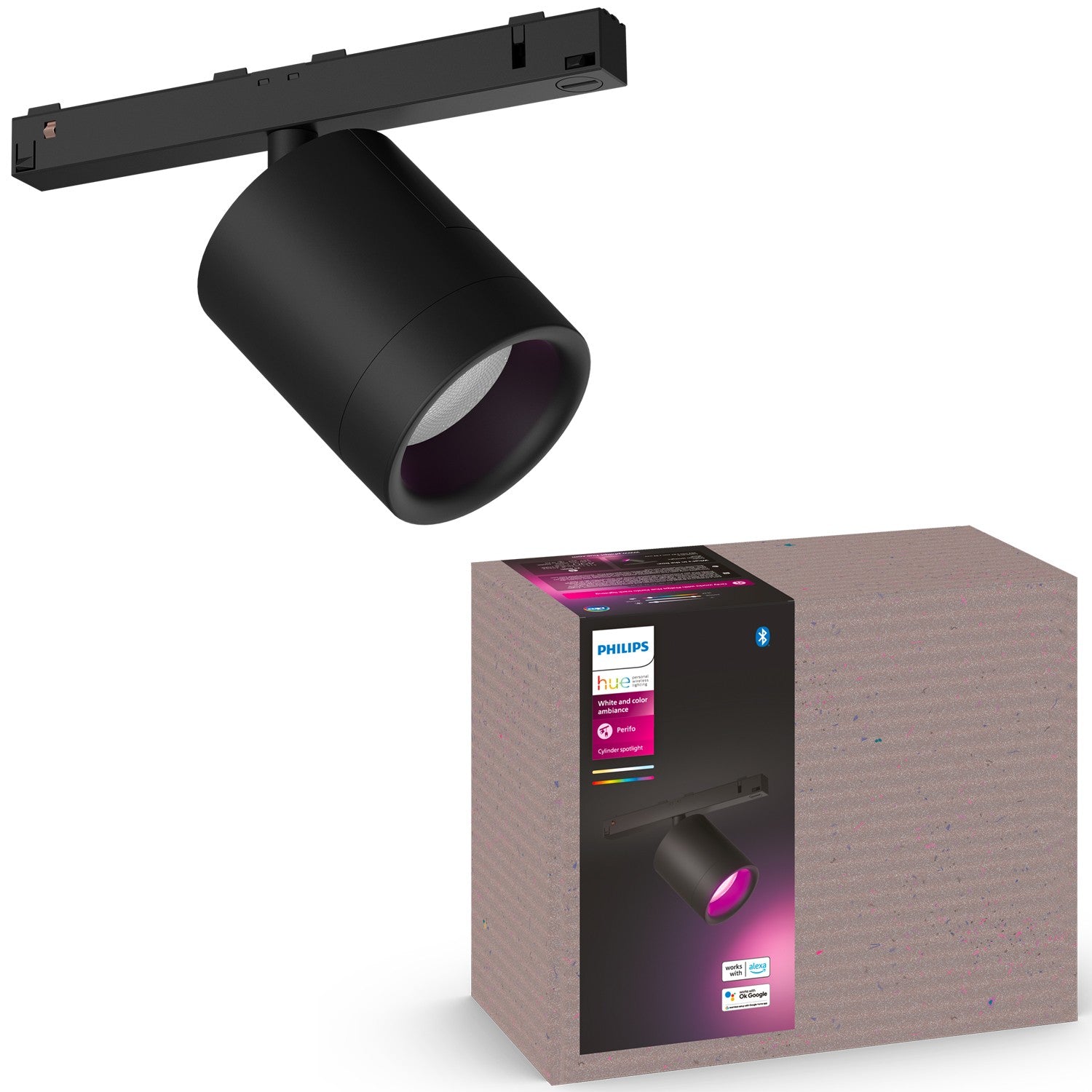 Perifo cylinder spotlight Black