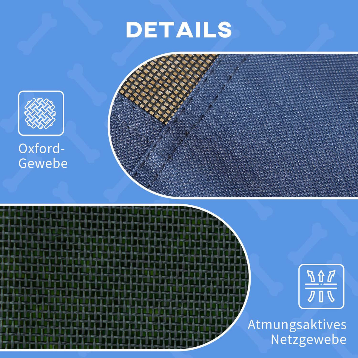 Pet Bed With Canopy Elevated Outdoor Dog Bed With Uv Protection, Mesh Pet Bed For Medium Dogs
