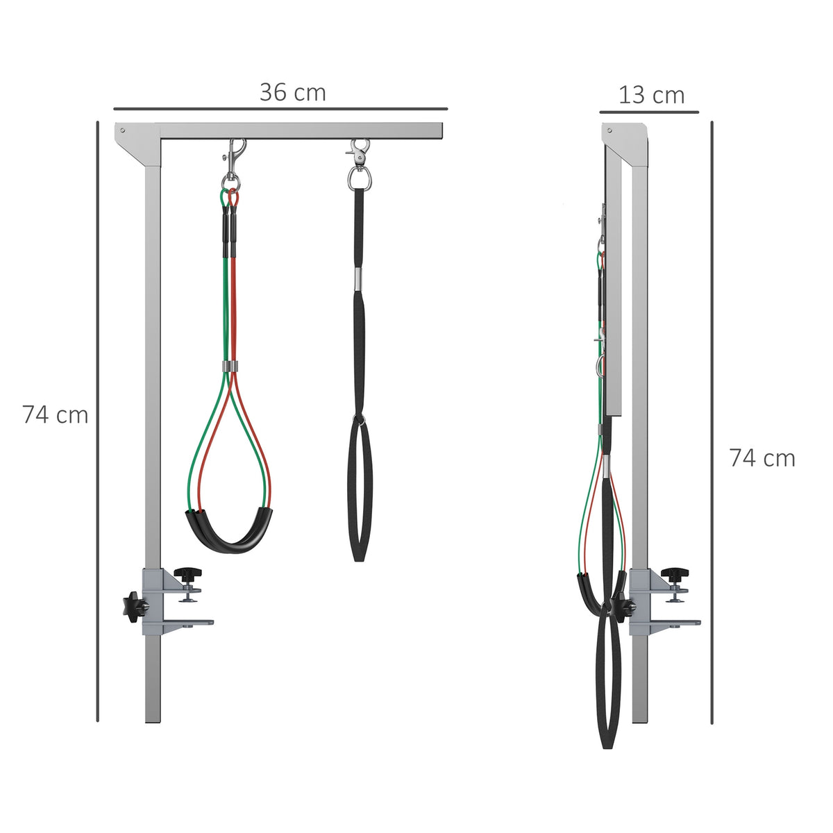 Pet Grooming Arm Folding Grooming Arm With Clamp, Adjustable Dog Grooming Table Arm With Haunch Holder, For Medium Dogs