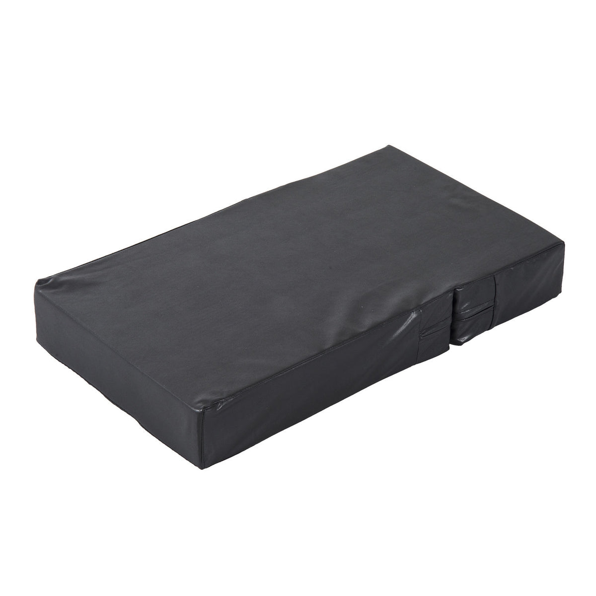 Pet Stairs Folding Pet Mat With 2 Steps, Dog Stairs For Cats And Dogs, Black, L45Xw39Xh20Cm