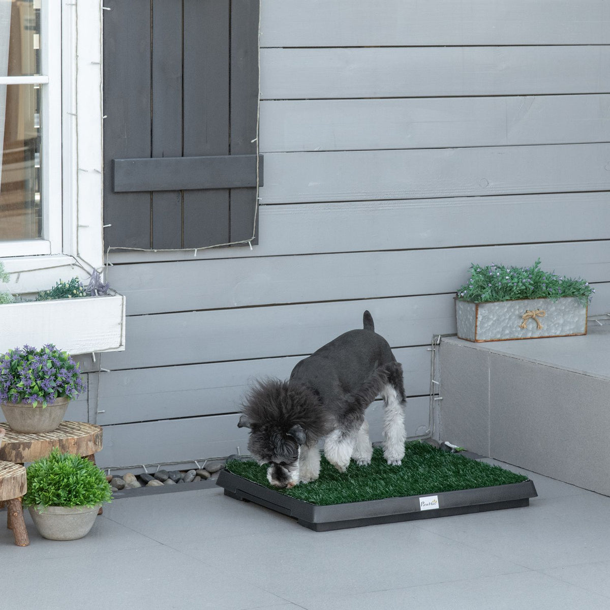 Pet Toilet Artificial Grass Dog Toilet Apartment Balcony 63X51X6Cm