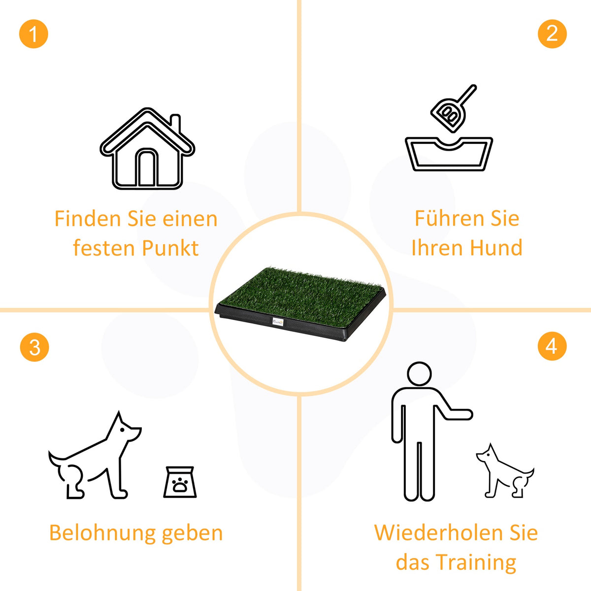 Pet Toilet Artificial Grass Dog Toilet Apartment Balcony 63X51X6Cm