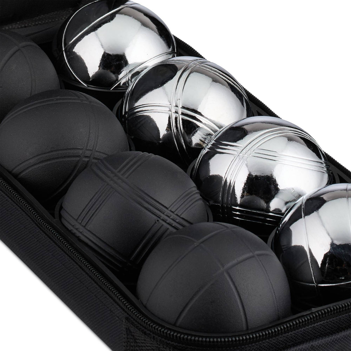 Petanque Boules Set, 8 Balls with Carrying Bag