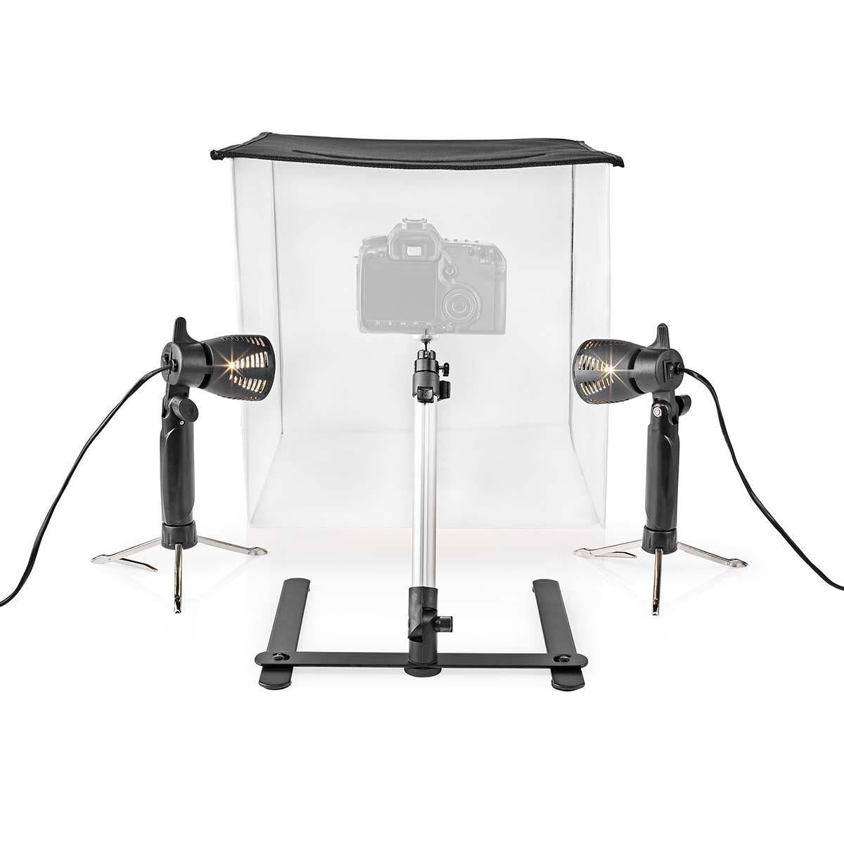 Photo Studio Kit | 400 lm | Foldable | Backgrounds included | Suitcase included | Black