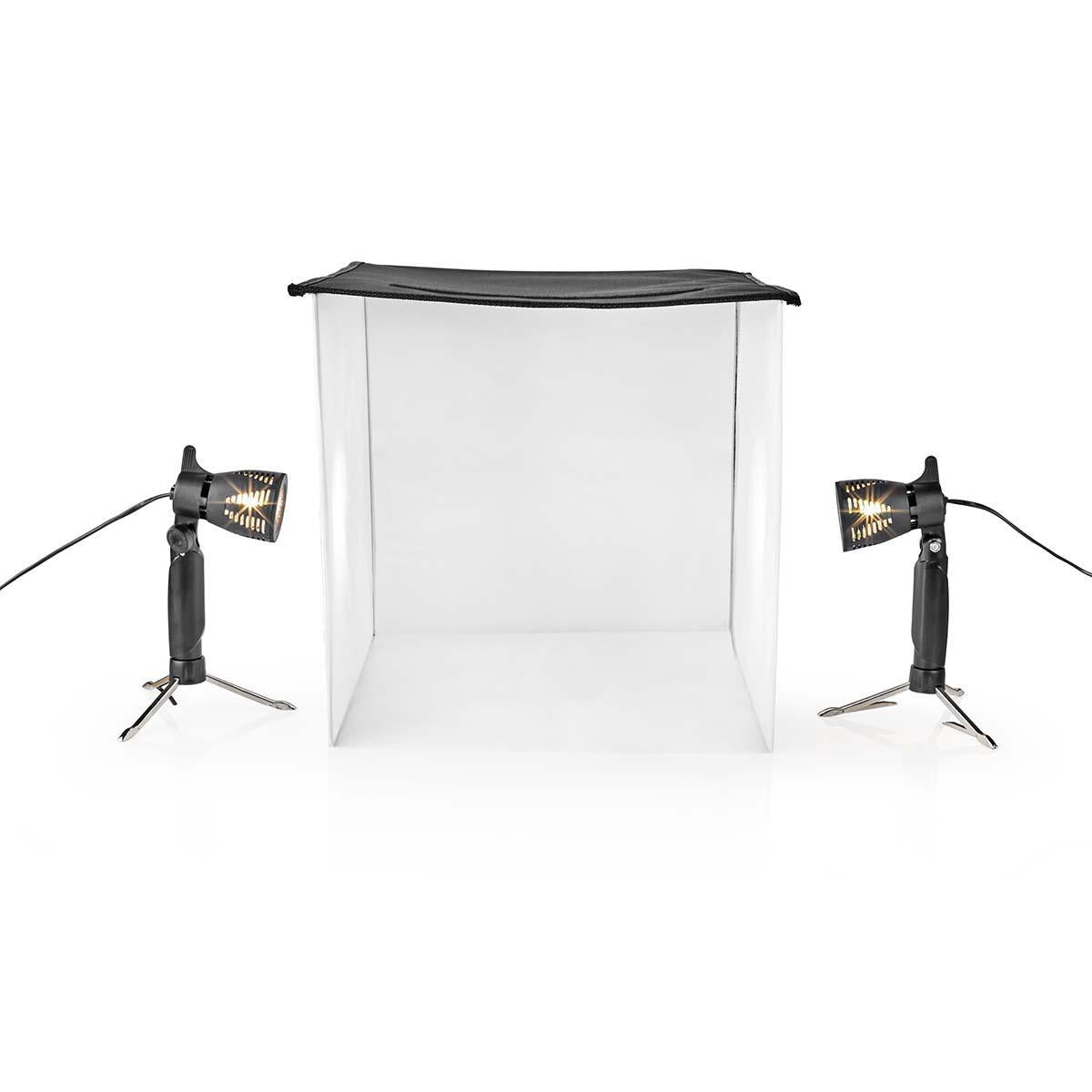 Photo Studio Kit | 400 lm | Foldable | Backgrounds included | Suitcase included | Black
