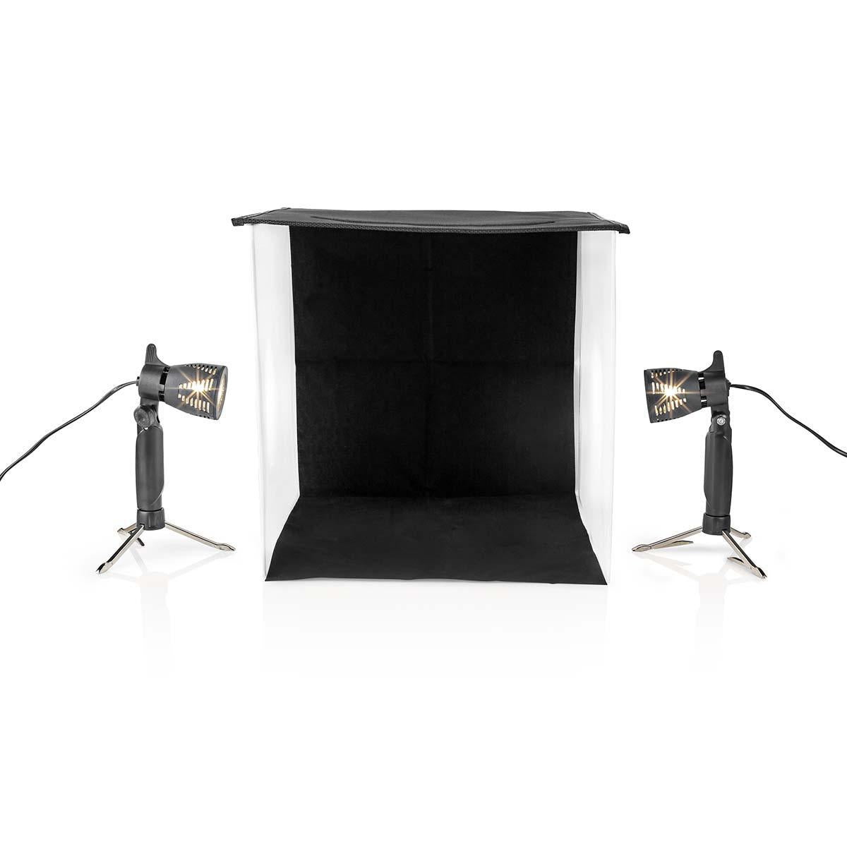 Photo Studio Kit | 400 lm | Foldable | Backgrounds included | Suitcase included | Black