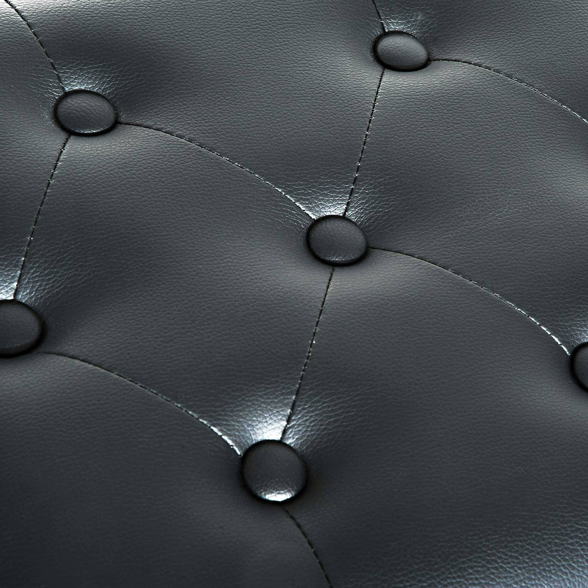 Piano Stool Piano Bench Cosmetic Stool Height Adjustable Stool Practicing Musical Instruments Solid Wood Faux Leather Black 64 X 35 X 45-55 Cm