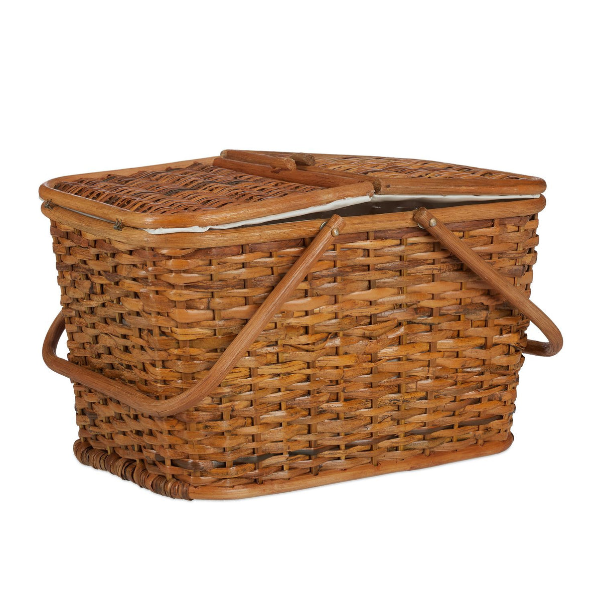 Picnic Basket with Lid, Multi-Color Options