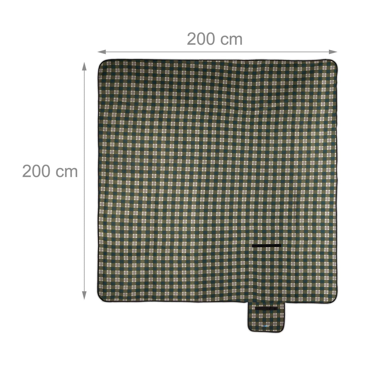 Picnic blanket 200 x 200 cm checkered