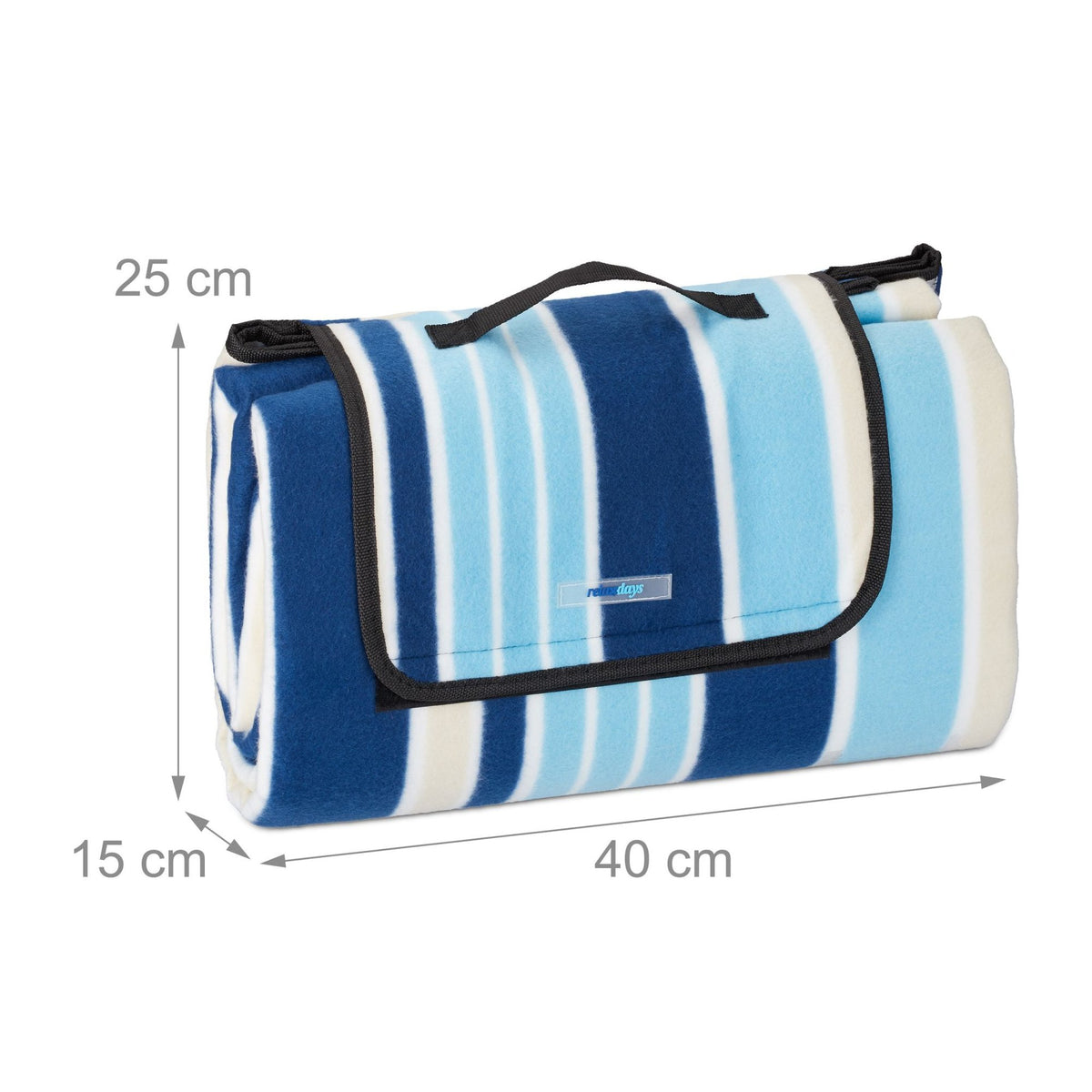 Picnic blanket 200 x 200 cm striped