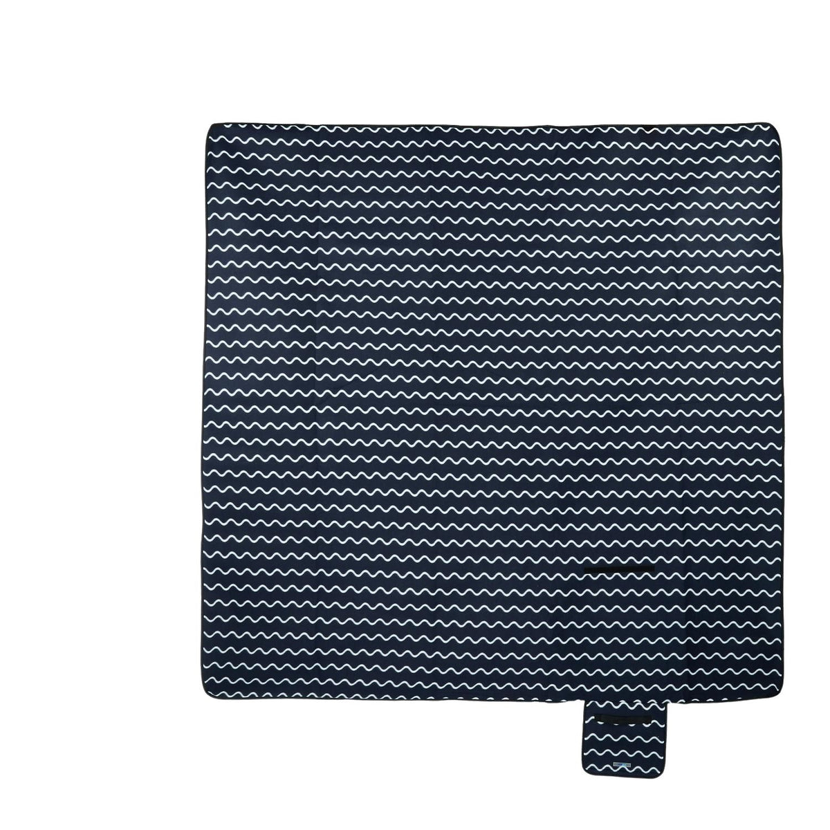 Picnic blanket 200 x 200 cm wave pattern