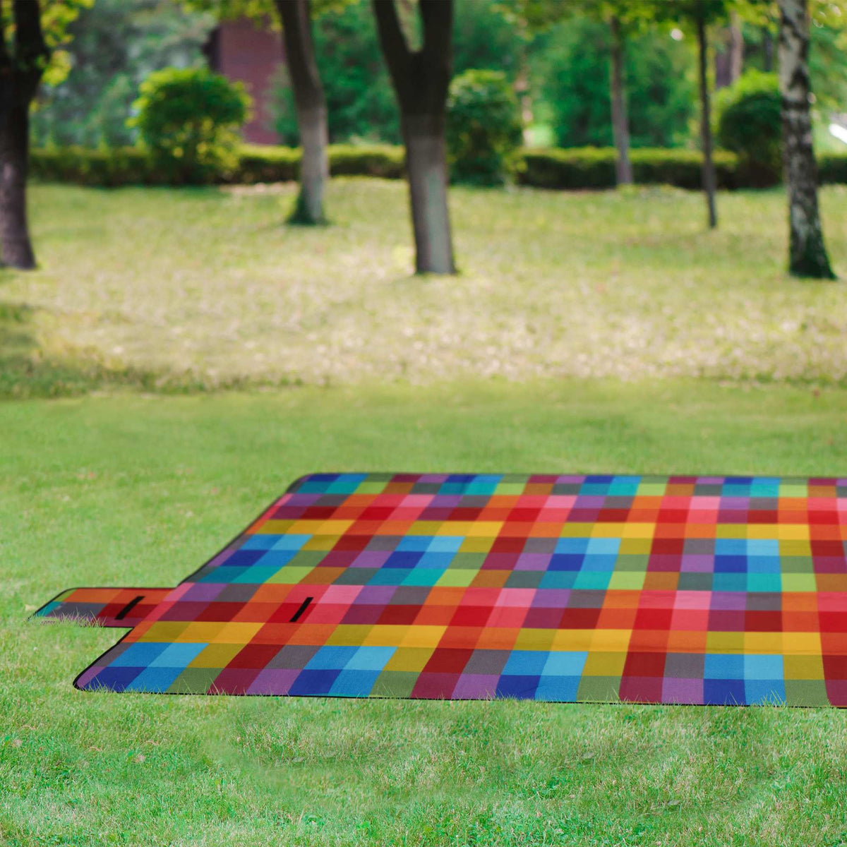 Picnic blanket 300 x 200 cm checkered