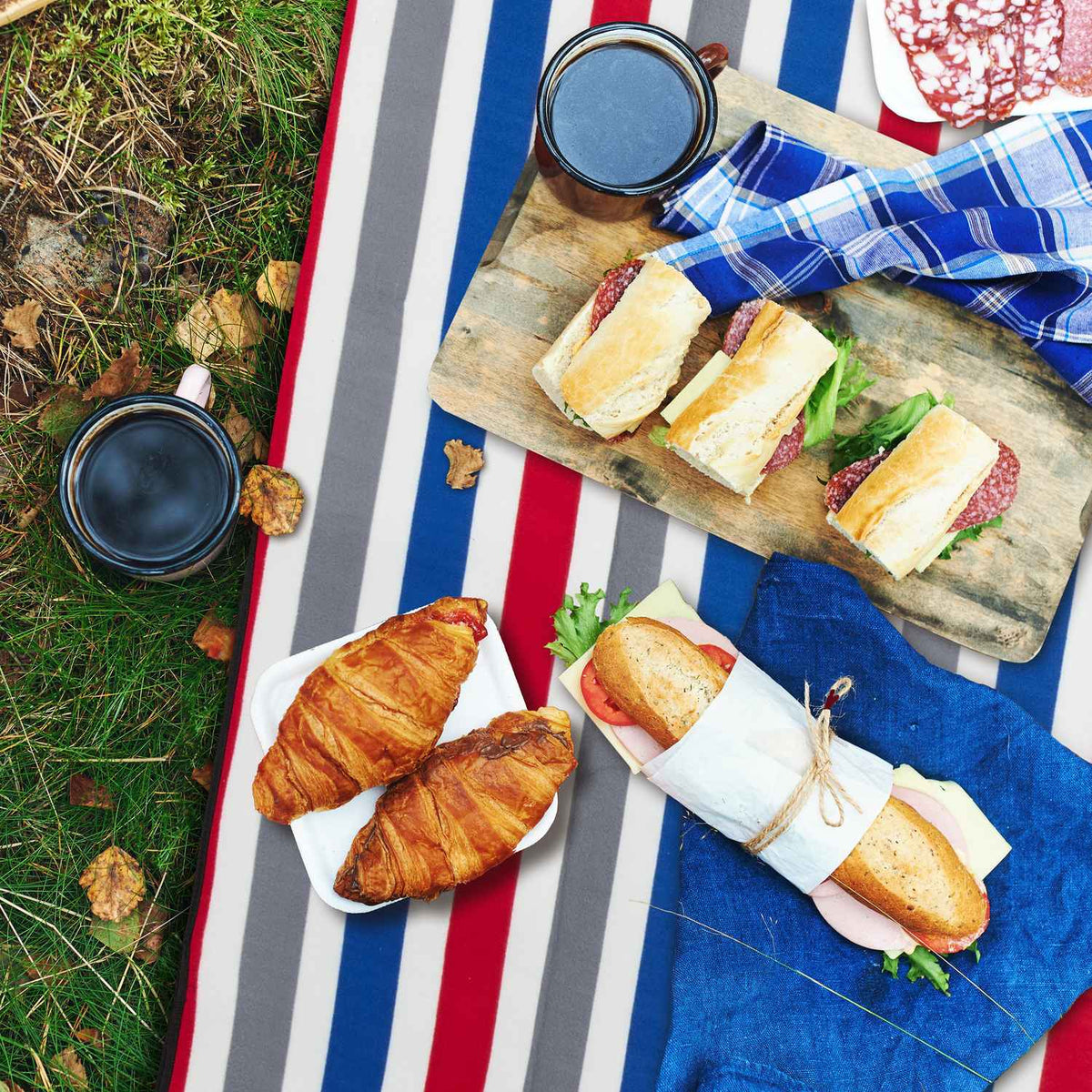 Picnic blanket 300 x 200 cm striped