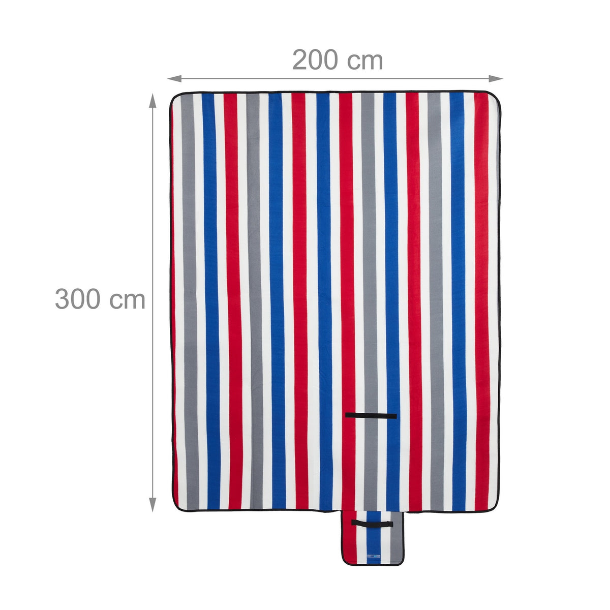 Picnic blanket 300 x 200 cm striped