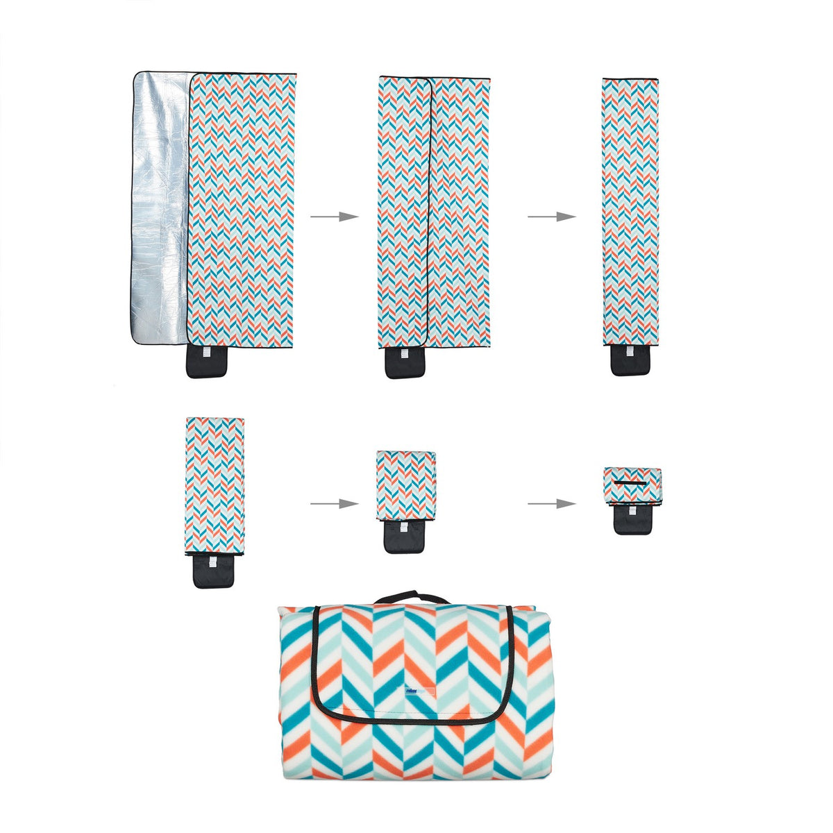 Picnic blanket 300 x 200 cm zigzag