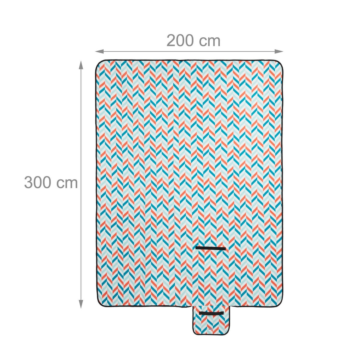 Picnic blanket 300 x 200 cm zigzag